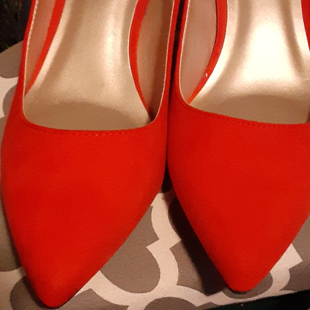 Red Kitten Heels